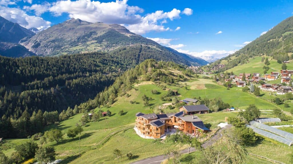 BerglandHof Ernen Blick Richtung Goms
