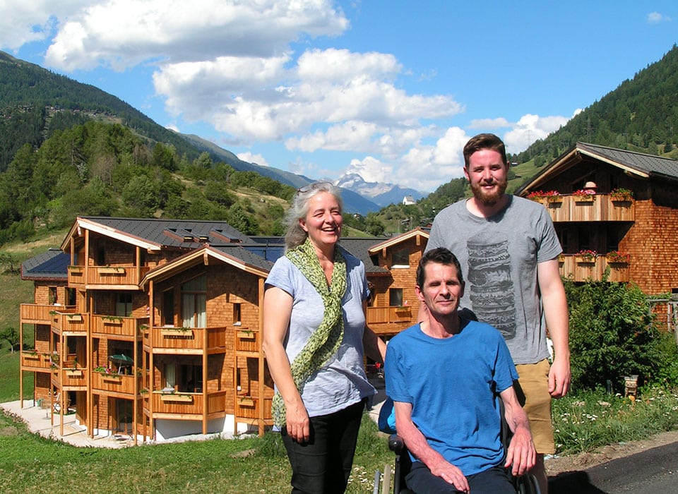 BerglandHof Ernen Pia, Stefan und Janos